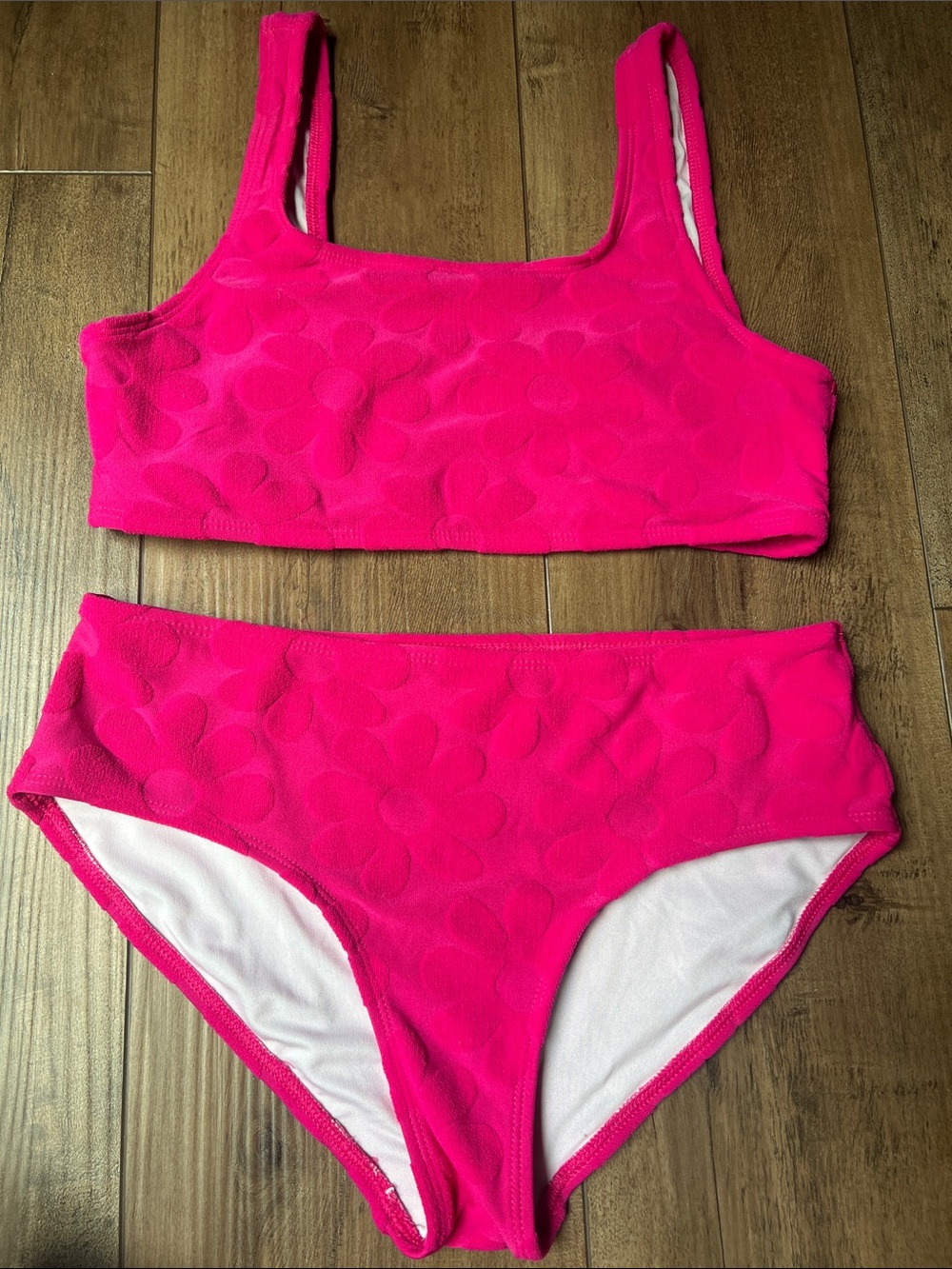 Old Navy Bright Pink Girls Two-Piece Swim Bikini